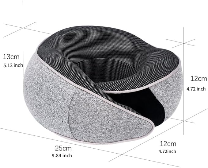 Ultimate Travel Neck Pillow - Adjustable Memory Foam U-Shaped Headrest for Comfort on the Go